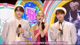 Rosé inkigayo [ilk solo sahnesinin röportajı] (Türkçe Alt Yazılı) @SBS Inkigayo