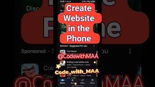 #42 || HTML in phone || Create Website in phone || #coding #codetech #tech #webdevelopment #frontend