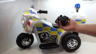 Chad Valley 6V Powered Ride On Kids Police Bike - Unboxing and build ready for the Kids at Christmas