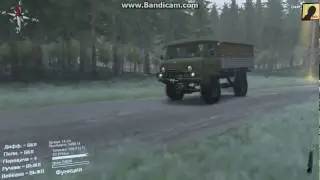 SpinTires уаз 3303 , Василич по лесу