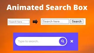 How to make animated search box