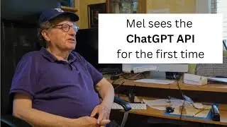 Mel, an 83 year old developer, sees ChatGPT API for the first time.