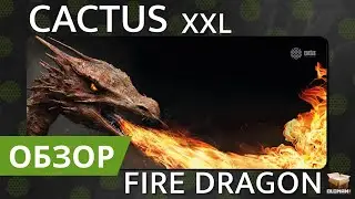 ОБЗОР CACTUS FIRE DRAGON XXL | БОЛЬШОЙ ИГРОВОЙ КОВРИК ДЛЯ МЫШИ