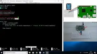 DHT11 Sensor Module with Raspberry Pi3 Temperature and Humidity