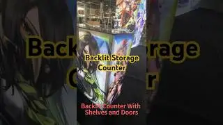 Why can counters be backlit and have shelves? That's amazing! #tradeshowbooth #anime #counter #shelf