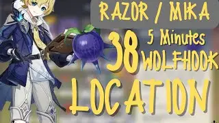 ALL 38 WOLFHOOK LOCATION | Mika and Razor Material | Genshin Impact