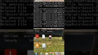 Delete temporary files using command prompt 