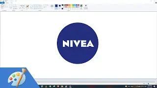 How to draw NIVEA logo using MS Paint