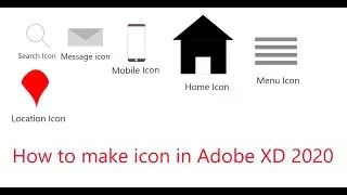 How to make icon in Adobe XD 2020