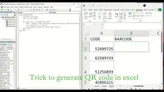 Trick to generate QR code in excel using VBA