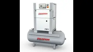 Champion FM11/500 8Bar 11kw 56cfm Tank Mounted Screw Compressor - RSCCP1114