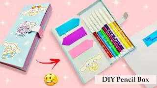 Sanrio Pencil Box / DIY Pencil Case / How to make pencil Box with waste cardboard/ Best out of waste