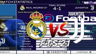 Menang Telak 4-1 Real Madrid Vs Juventus FC Fts 21 Game Play