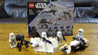 Building a Lego Star Wars 75320 Snowtrooper Battle Pack in 4K Quality