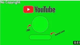 YouTube channel intro green screen no copyright | chroma key | intro for YouTube