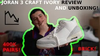 Craft Ivory Surprise: Breaking Down the Jordan 3 Shock Drop with 400k Pairs!
