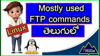 Mostly used FTP commands In Linux on Telugu | 