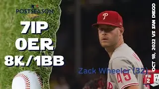 [NLCS] Zack Wheeler | Oct 18, 2022 | MLB highlights