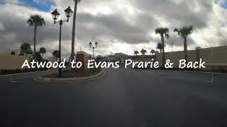 Atwood to Evans Prairie & back cart ride in The Villages, Florida
