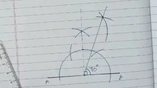 How to construct 70° with compass || step by step ||