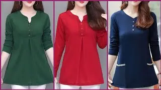 Top Trending And Stylish Designer Office Wear Casual Tunic Top /Blouse Design