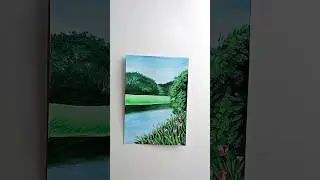 🌳VERY EASY ACRYLIC PAINTING #shorts