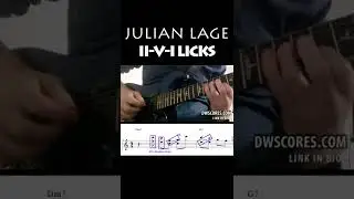 DOUBLE STOPS lick over II V I by Julian Lage