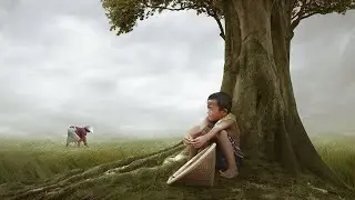 I Create Village Landscape Photo Manipulation - Photoshop Tutorial