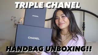 CHANEL TRIPLE HANDBAG UNBOXING!!