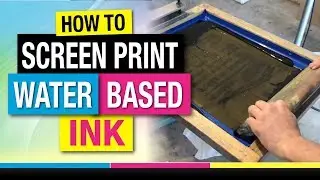 How to Screen Print Water Based Ink on T-Shirts