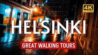 Finland is a Safe Country! The Magic of Helsinki: Rainy Night Walking Tour in Alppikylä District