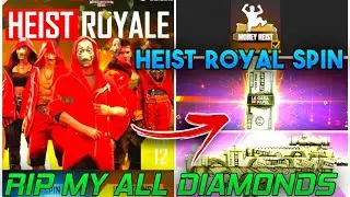 MONEY HEIST ROYAL SPIN || I GOT LEGENDARY EMOTE || FREE FIRE