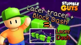 Laser Tracer + Block Dash = Asta... STUMBLE GUYS ROMANIA