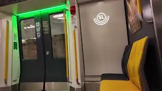 Stockholm Subway - Doors Closing - Mälarhöjden @ night