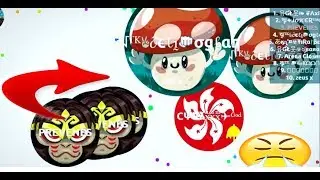 Agar.io BIGGEST DOUBLESPLIT / SUPER DESTROYING TEAMS / EPIC POPSPLIT