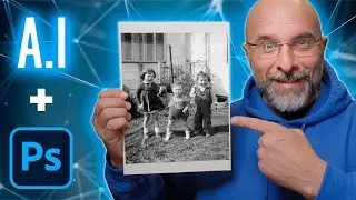 😲 A.I. FIXED this 70 YEAR OLD Family PHOTOGRAPH ... INCREDIBLE RESULT !!!