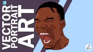 Drawing Vector Portrait Practice Session in Affinity Designer 🎨
