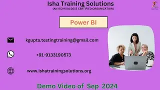 Power BI Demo Video On 10th September 2024.Call/WhatsApp us on +91-8019952427 to Enroll