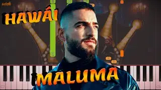 Hawái - Maluma - Piano Tutorial - Synthesia - KeySynth