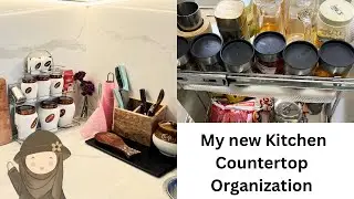 My new Kitchen Countertop Organization Tamil|minimalistic countertop cleaning 🧼 &organizing| Noorul
