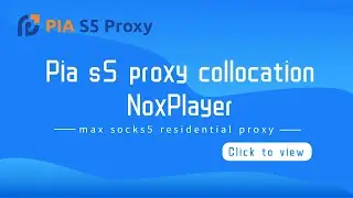 Residential proxy service for 150 million residential IPs, Pia s5 proxy works with NoxPlayer