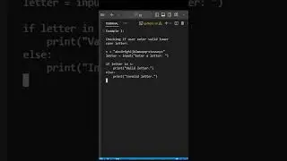 Using Membership Operators in if Statement 