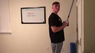 Tricep Pushdown Tutorial. How to Exercise arms at home.