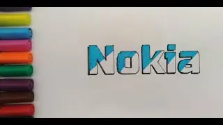 Oson Nokia logo chizish 🔵 | Boshlovchilar uchun