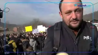 Mblidhen serbët në veri, protestojnë kundër deklaratave të Kurtit dhe ambasadorit gjerman