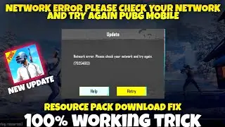 Network error please check your network and try again Pubg mobile | Pubg login problem network error