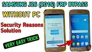 Samsung J2 6 FRP Bypass | Without Pc 🔥 | Security Regression Solution | Android 6