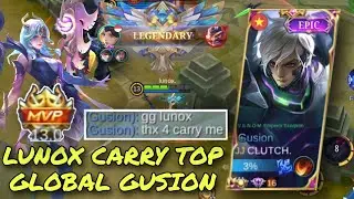 Lunox Top Global Carry Gusion Top Global - Mobile Legends