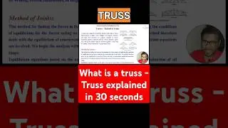 What is a truss ? Truss explained #shorts #truss #trusses #engineering #mechanicalengineering