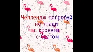 ЧЕЛЕНДЖ: попробуй не упади с кровати (с братом)